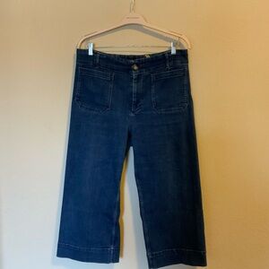 Maeve Dark Blue Cropped Jeans